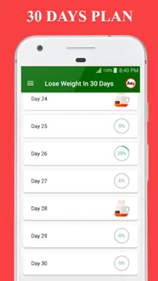 Lose Weight In 30 Days android App screenshot 1